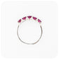 The Danelle, a Rhodolite Garnet Half Eternity Trellis Ring
