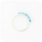 Danelle, a Swiss Blue Topaz Half Eternity Trellis Ring