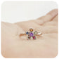 The Flower, A Rainbow Ring in Sterling Silver