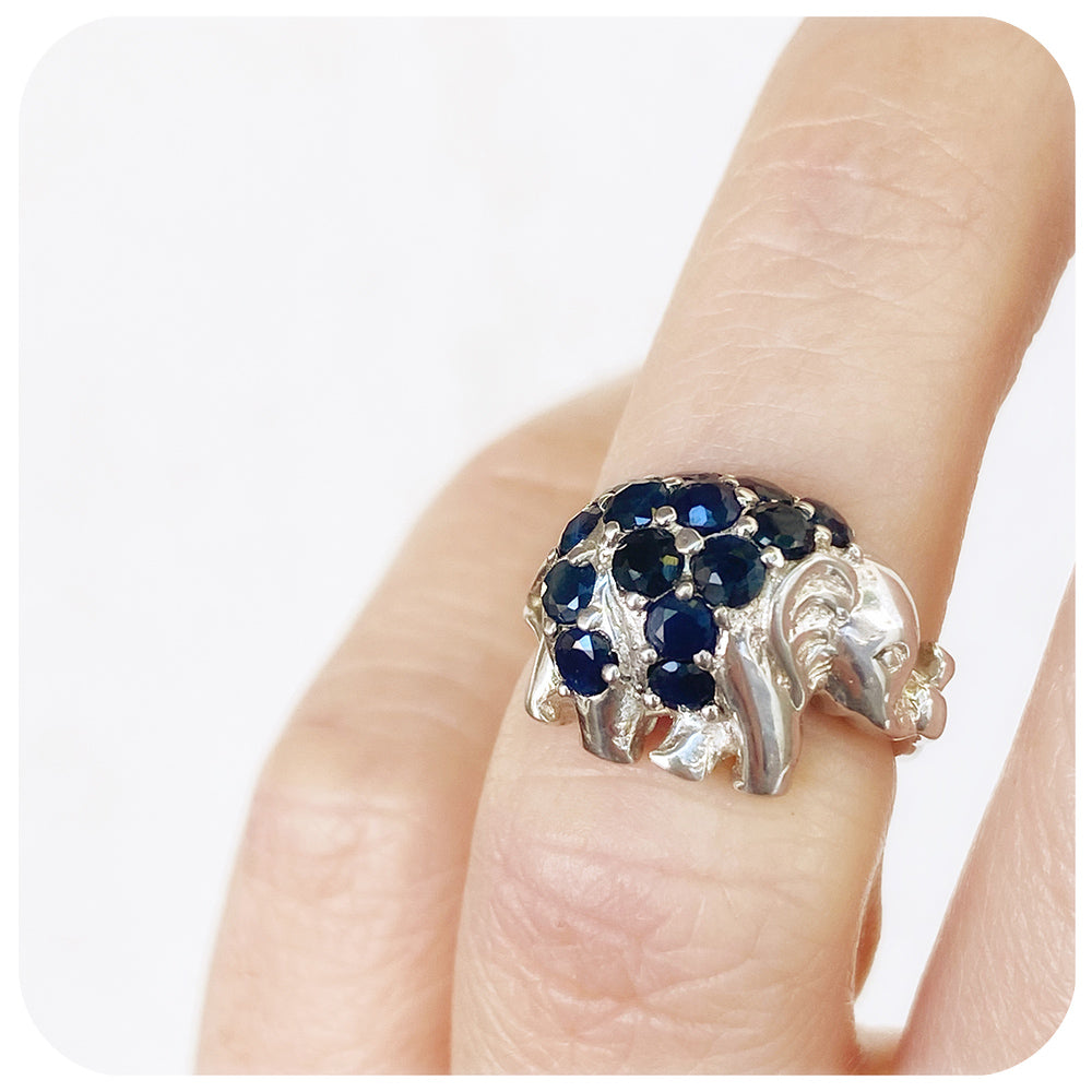 Elephant diamond clearance engagement ring