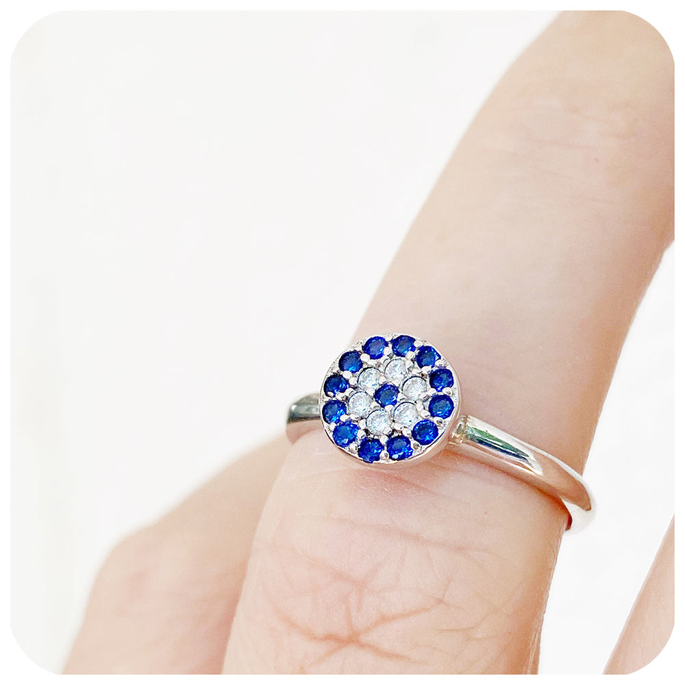 Sterling Silver mythological “Evil Eye” protection Ring - Victoria's Jewellery