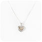 Sterling Silver Heart with Cubic Zirconia Stones