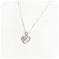 Sterling Silver Heart with Cubic Zirconia Stones