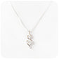 Cubic Zirconia Drop Pendant in Sterling Silver