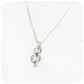 Cubic Zirconia Drop Pendant in Sterling Silver