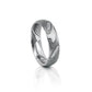 Silver Damascus Men's Wedding Ring - 6mm