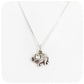 Sterling Silver Elephant Pendant and Chain - Victoria's Jewellery