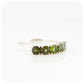 green tourmaline ombre half eternity ringgreen tourmaline half eternity ring - Victoria's Jewellery