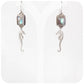 Labradorite and Seahorse Earrings in Sterling Silver