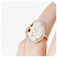 Leather and Cubic Zirconia Ring