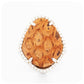 Leather and Cubic Zirconia Ring