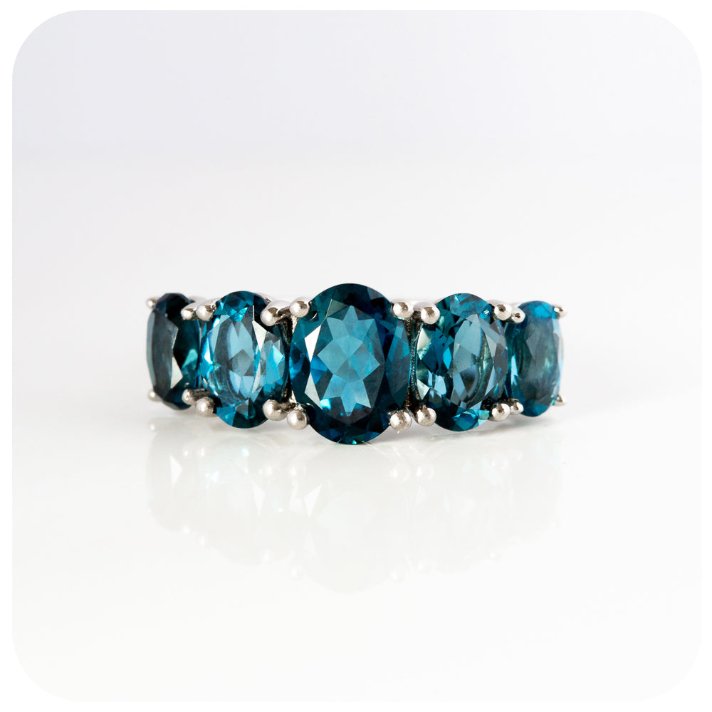 The London Blue Topaz Queen Ring