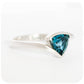 Trillion cut London Blue Topaz Ring in Sterling Silver - Victoria's Jewellery