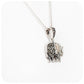 Sterling Silver Elephant Pendant and Chain with Marcasite Detail - Victoria's Jewellery