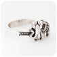 Sterling silver elephant ring with marcasite gemstones - Victoria's Jewellery