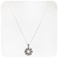 Pearl and Marcasite Flower Pendant and Chain - Victoria's Jewellery