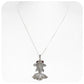 Exquisite Goldfish Pendant with Marcasite and Garnet in Sterling Silver