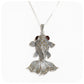 Exquisite Goldfish Pendant with Marcasite and Garnet in Sterling Silver