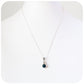 The Hexagon Pendant, London Blue Topaz and Marcasite in Sterling Silver