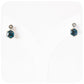 The Hexagons, London Blue Topaz and Marcasite Stud Earrings