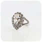 The Lion Ring in Sterling Silver with Marcasite