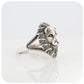The Lion Ring in Sterling Silver with Marcasite