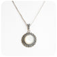 Mother of Pearl and Marcasite Sunflower Pendant - Victoria's Jewellery