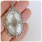 Oval Mother of Pearl and Marcasite Pendant in Sterling Silver