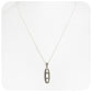 White Mother of Pearl and Marcasite Pendant