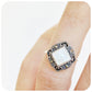Mother of Pearl and Marcasite Ring in Sterling Silver