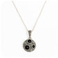 Black Onyx and Marcasite Dome Pendant