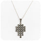 Dazzling Sterling Silver and Marcasite Pendant