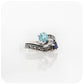 The Ocean, Sapphire and Sky Blue Topaz Ring