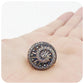 The Marcasite Spiral Ring in Sterling Silver - Medium