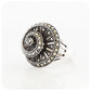 The Marcasite Spiral Ring in Sterling Silver - Medium