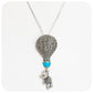 Fly Away with Me, Turquoise and Marcasite Pendant and Chain