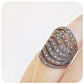 The Wave Marcasite Ring in Sterling Silver