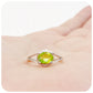 Oval cut Peridot Ring in Sterling Silver - Victoria's Jewellery