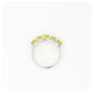 The Amanda, a Peridot Trellis Ring in Sterling Silver