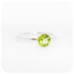 Round cut Peridot Solitaire Ring