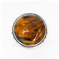 Round Cabochon cut Pietersite Ring in Silver