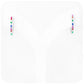 Rainbow Cubic Zirconia Hoop Earrings