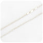 Textured Rolo Shiny Chain in Sterling Silver - 3mm