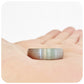 Nolan, a Broad Brushed Metal and Rose Gold Plating Tungsten Ring - 8mm
