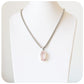 Elongated Oval Cut Rose Quartz Pendant in Sterling Silver - 29x16mm