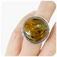 Round Cabochon cut Pietersite Ring in Silver