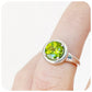 Round cut Peridot Ring in Sterling Silver - Victoria's Jewellery