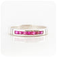 The Ruby Channel set Stack Ring in Sterling Silver