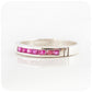 The Ruby Channel set Stack Ring in Sterling Silver