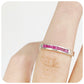 The Ruby Channel set Stack Ring in Sterling Silver